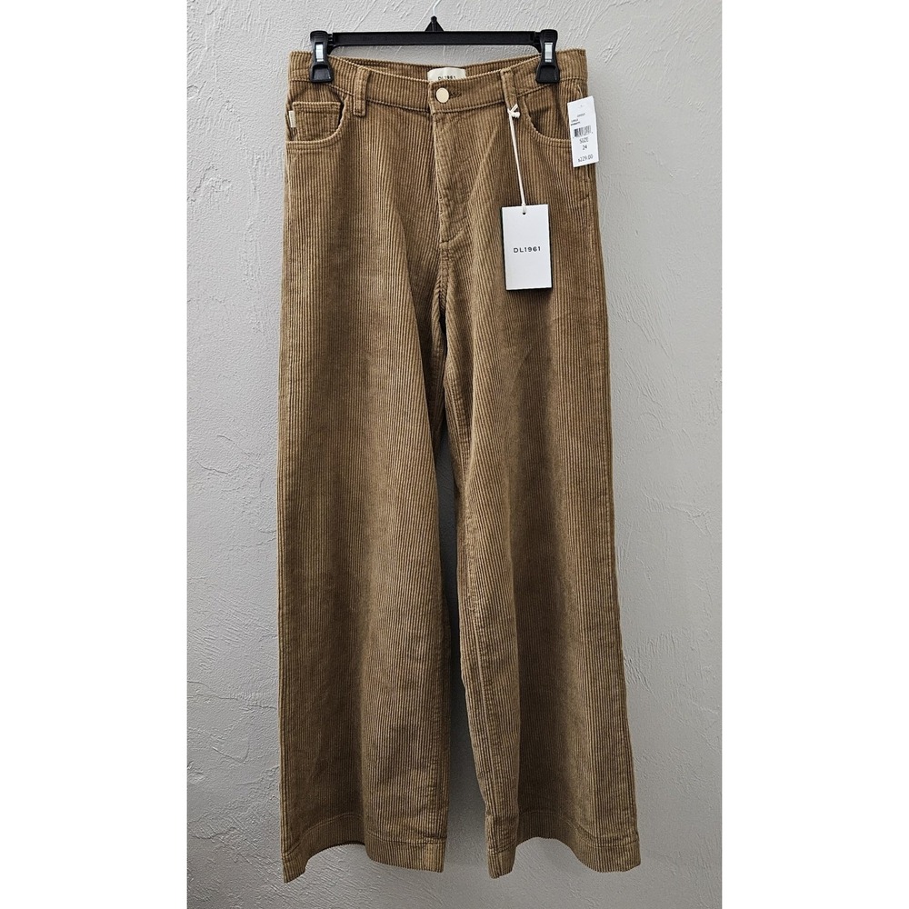 NEW w/Tags DL1961 Zoie‎ Wide Leg Relaxed Vintage Amaretti Color Pants Women 24"